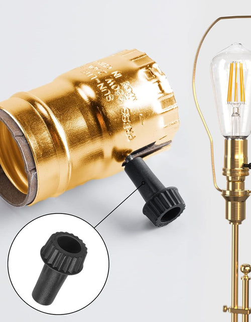 Load image into Gallery viewer, Light Lamp Turn On/Off Switch Knobs Replacement, Black, Standard Size, 4 Packs
