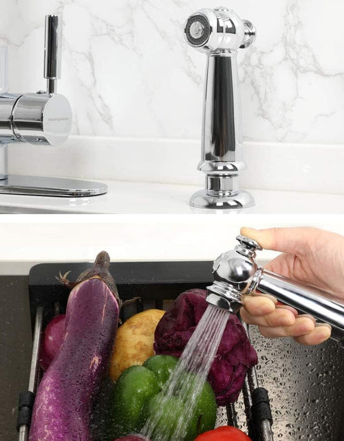 Load image into Gallery viewer, Kitchen Side Sprayer Chrome, Kitchen Sink Sprayer Head Replacement, Kitchen Sink Faucet Sprayer Hose, Kitchen Sprayer Head Replacement,Kitchen Sink Pull Out Spray Head,Kitchen Sink Spray Hose
