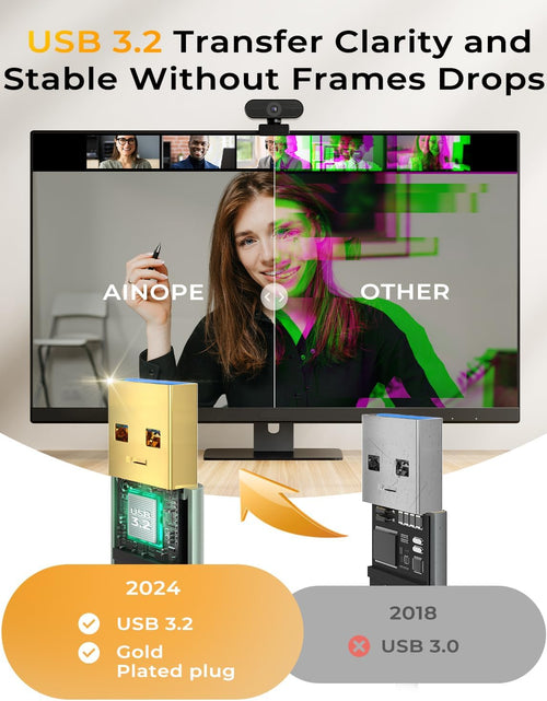 Load image into Gallery viewer, USB Extension Cable 10FT,USB Extender,Usb 3.0 Extension Cable, Male to Female Cord High Data Transfer Compatible with Webcam,Usb Keyboard,Flash Drive,Hard Drive,Printer
