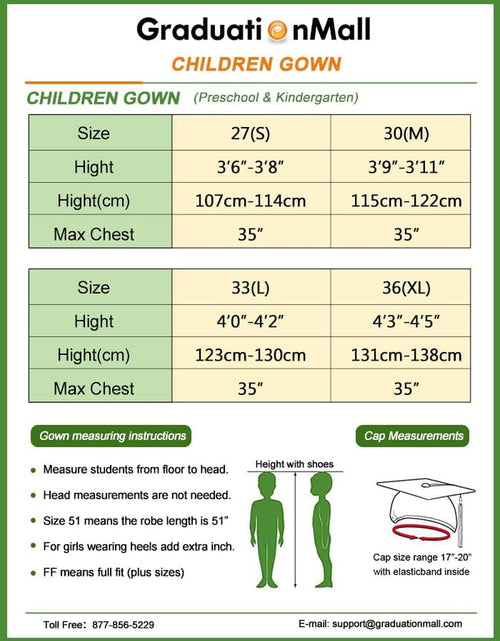 Load image into Gallery viewer, Matte Kindergarten Graduation Gown Cap Set with 2022 Tassel
