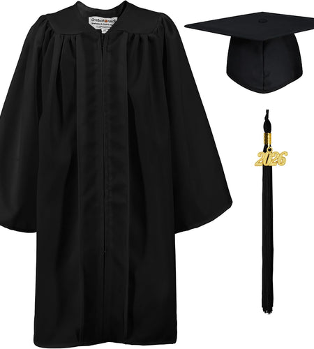 Matte Kindergarten Graduation Gown Cap Set with 2022 Tassel