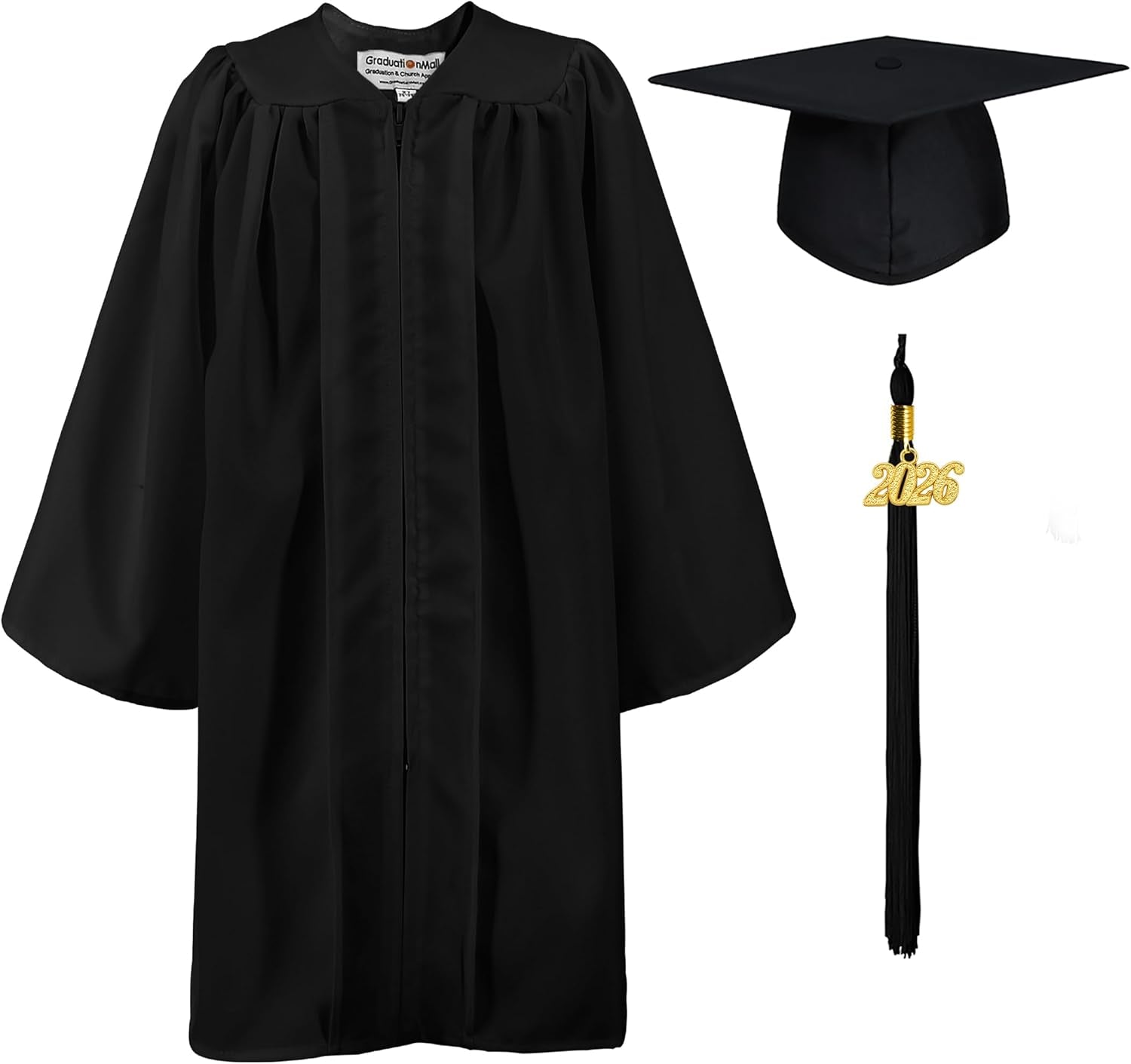 Matte Kindergarten Graduation Gown Cap Set with 2022 Tassel