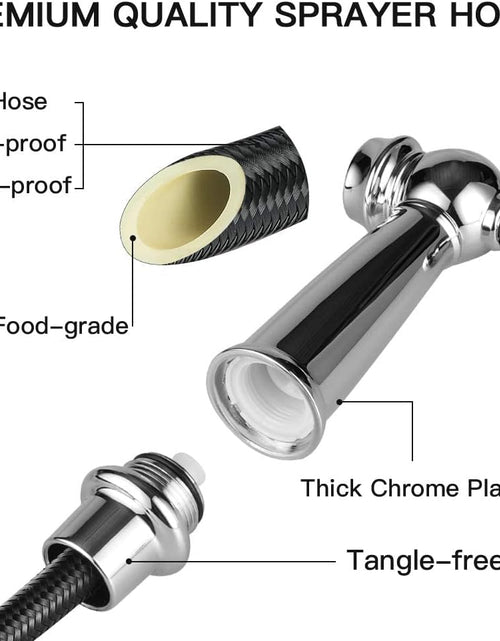 Load image into Gallery viewer, Kitchen Side Sprayer Chrome, Kitchen Sink Sprayer Head Replacement, Kitchen Sink Faucet Sprayer Hose, Kitchen Sprayer Head Replacement,Kitchen Sink Pull Out Spray Head,Kitchen Sink Spray Hose
