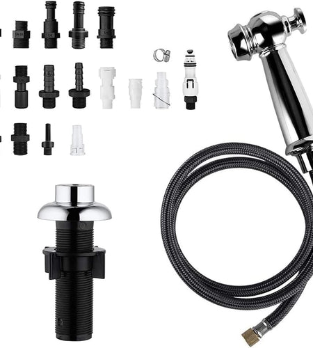 Kitchen Side Sprayer Chrome, Kitchen Sink Sprayer Head Replacement, Kitchen Sink Faucet Sprayer Hose, Kitchen Sprayer Head Replacement,Kitchen Sink Pull Out Spray Head,Kitchen Sink Spray Hose