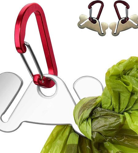 2PCS Dog Poop Bag Holder, Waste Bag Holder, Dog Poop Bag Carrier, Hand Free Holder