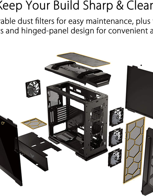 Load image into Gallery viewer, TUF Gaming GT501 Mid-Tower Computer Case for up to EATX Motherboards with USB 3.0 Front Panel Cases GT501/GRY/WITH Handle
