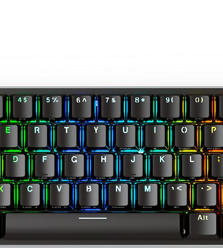 GMMK Modular Mechanical Gaming Keyboard - 60% Compact Size (61 Key) - RGB LED Backlit, Brown Switches, Hot Swap Switches (Black)(Gmmk-Compact-Brn)