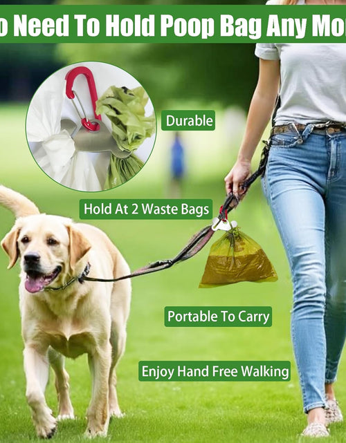 Load image into Gallery viewer, 2PCS Dog Poop Bag Holder, Waste Bag Holder, Dog Poop Bag Carrier, Hand Free Holder

