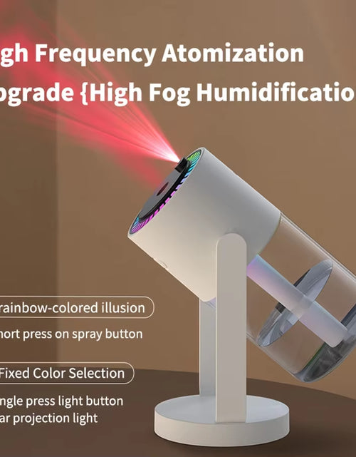 Load image into Gallery viewer, MistGlow 280ML Air Humidifier – Desktop Humidifier with Projector, Adjustable Light &amp; Auto Off for Home &amp; Office
