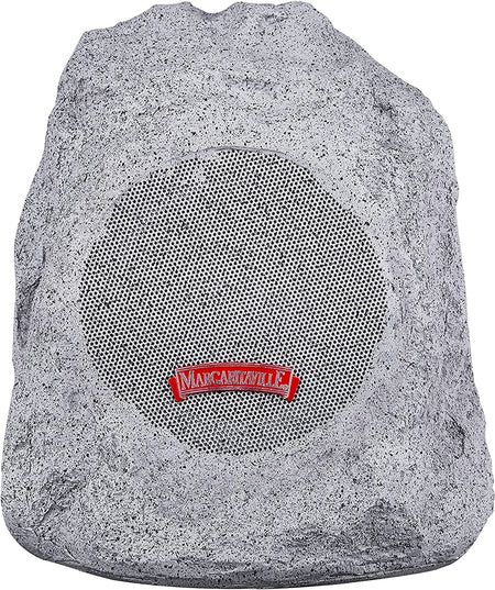Margaritaville Outdoor Rock Bluetooth Wireless Speaker | Durable Bluetooth Speakers, Fantastic Yard or Patio Decor, IPX-4 Waterproof Rated, Granite Grey “On the Rock”