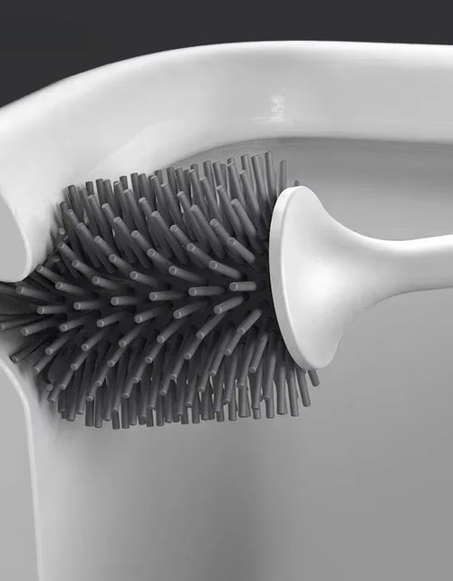 Load image into Gallery viewer, TPR Silicone Head Toilet Brush Wall Mounted Cleaning Brush Long Handle Toilet Brush Bathroom Accessories Sets Tools
