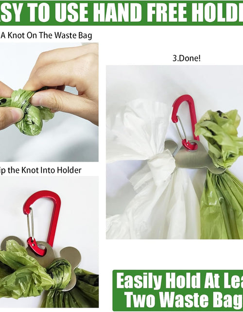 Load image into Gallery viewer, 2PCS Dog Poop Bag Holder, Waste Bag Holder, Dog Poop Bag Carrier, Hand Free Holder
