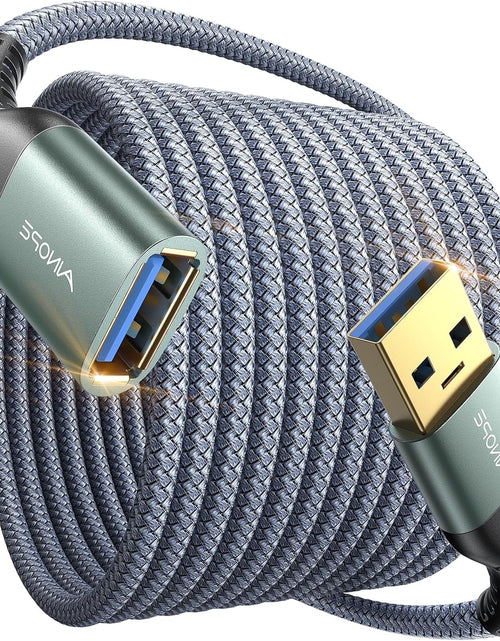 Load image into Gallery viewer, USB Extension Cable 10FT,USB Extender,Usb 3.0 Extension Cable, Male to Female Cord High Data Transfer Compatible with Webcam,Usb Keyboard,Flash Drive,Hard Drive,Printer

