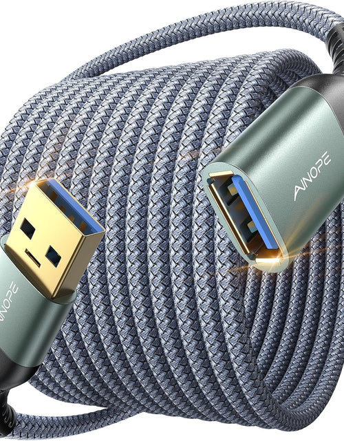 Load image into Gallery viewer, USB Extension Cable 10FT,USB Extender,Usb 3.0 Extension Cable, Male to Female Cord High Data Transfer Compatible with Webcam,Usb Keyboard,Flash Drive,Hard Drive,Printer
