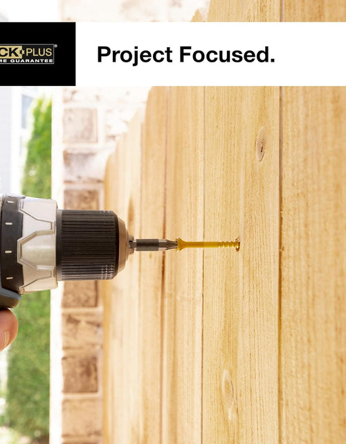 Load image into Gallery viewer, 2-1/2 Inch Epoxy Coated Exterior Wood and Fence Screws #10 X 2-1/2" Torx/Star Drive Included Coarse Thread, Outdoor Rust Resistant Decking Screw, Tan, 5 Lb Box, 365 Pieces | 48416
